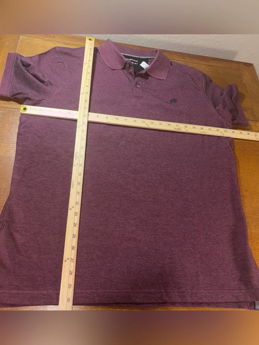 Banana Republic Men's Polo - Maroon Heather